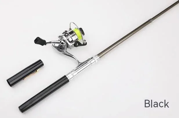 Pen Fishing Rod With Mini Metal Spinning Reel^