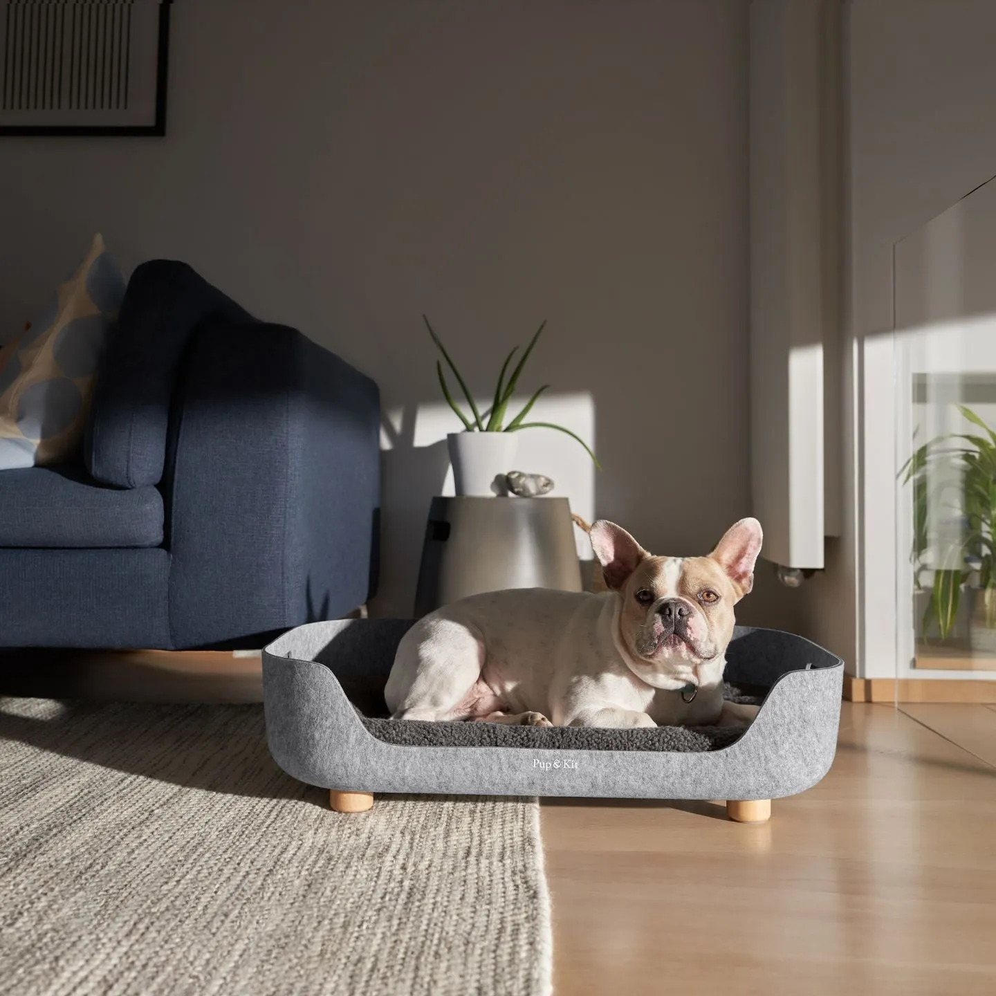 PetNest Bedside Pet Bed - Slate