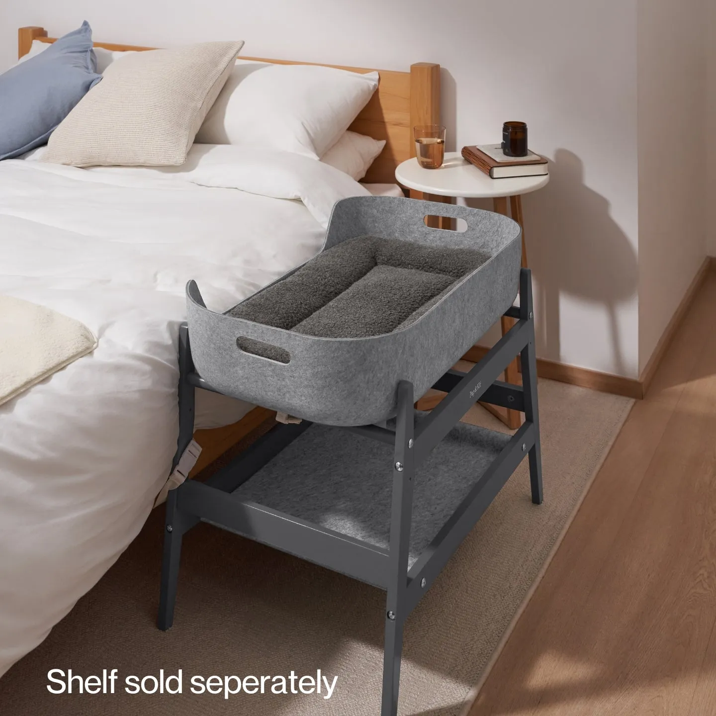 PetNest Bedside Pet Bed - Slate