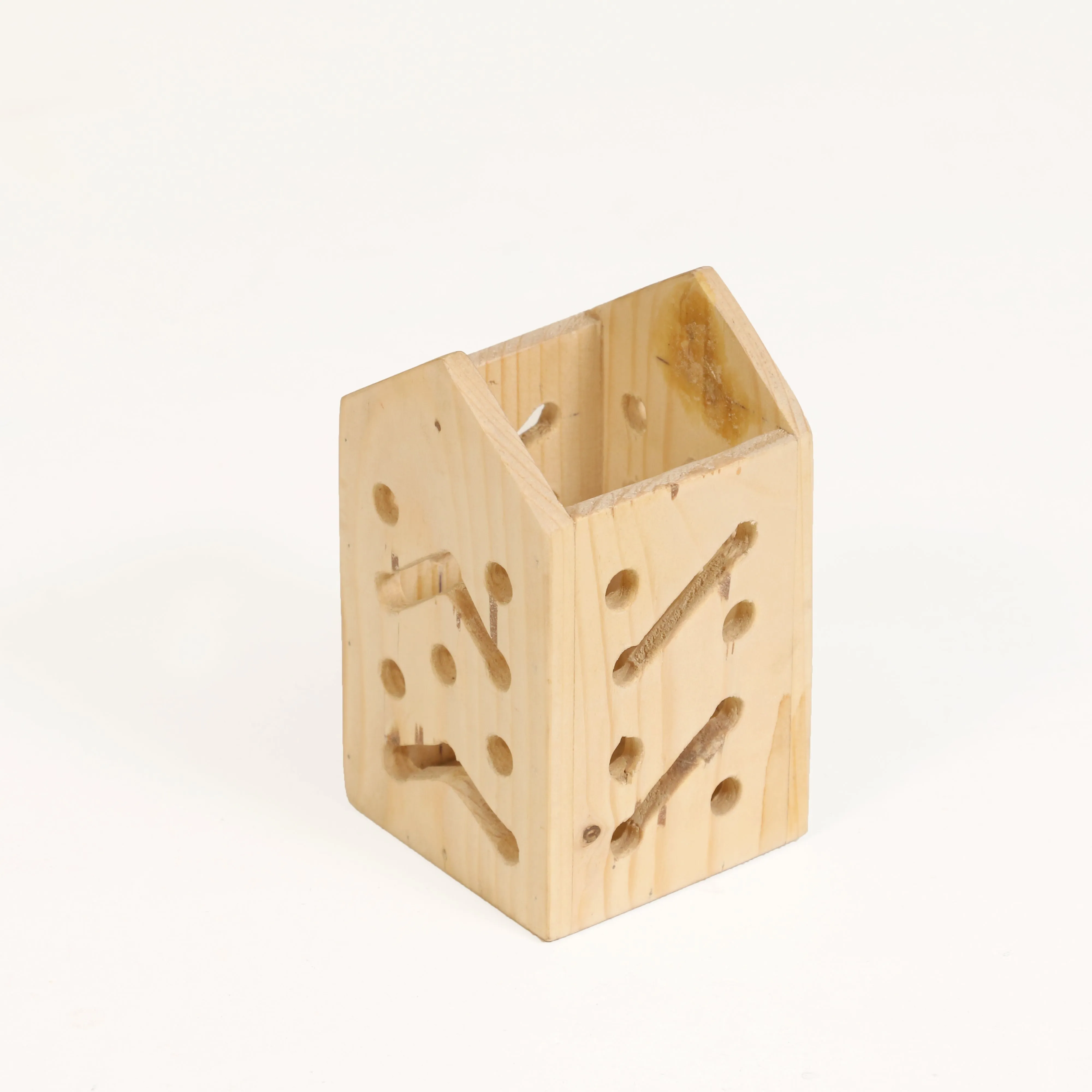 Pine Wood Pencil Stand