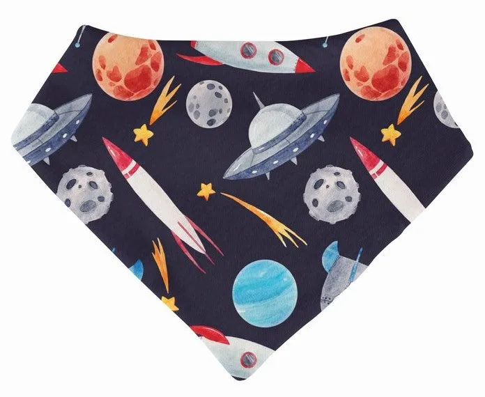 Posh Peanut Outer Space 4 Pack Bandana Bib Set