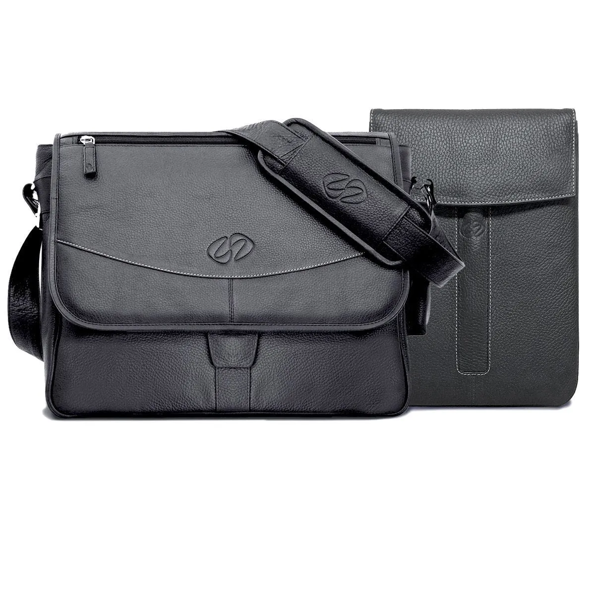 Premium Leather iPad Messenger Bag