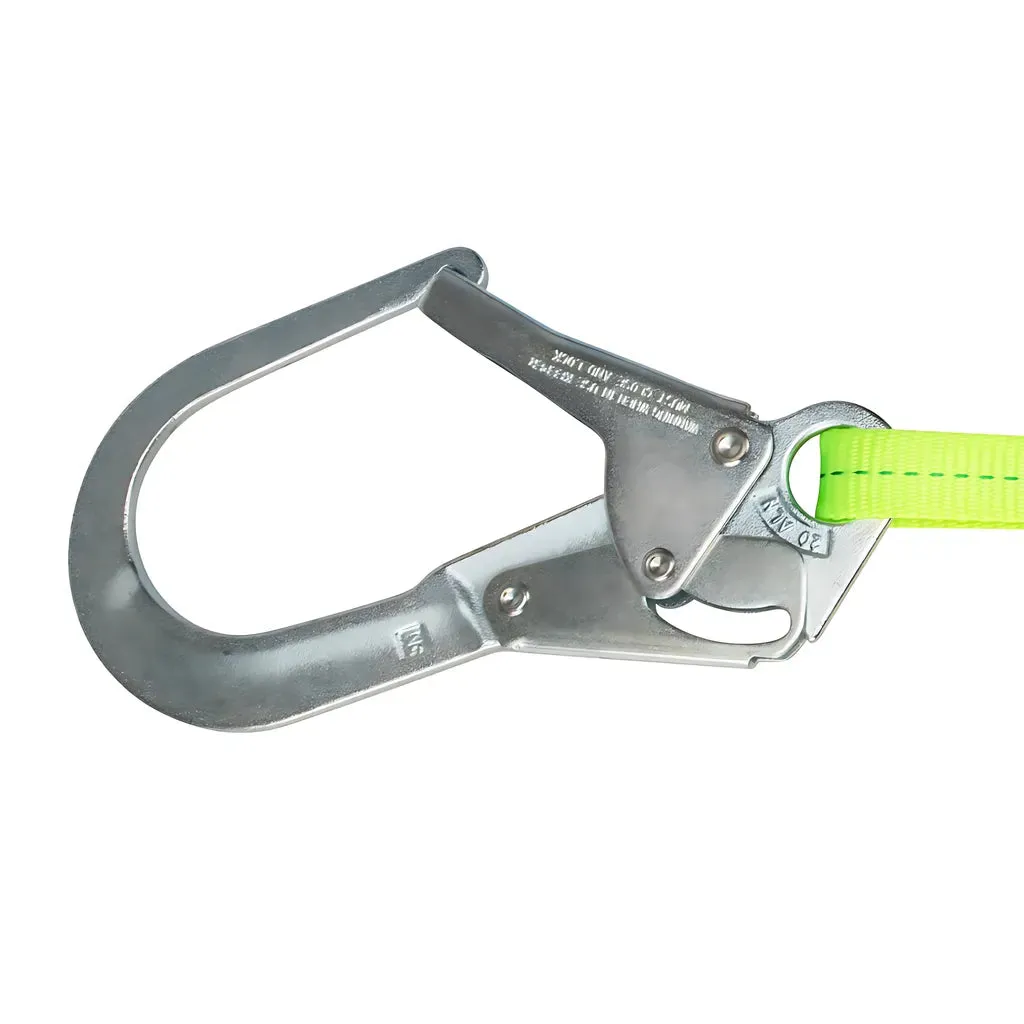 PRO 4'-6' Adjustable Energy Absorbing Lanyard: Rebar Hook