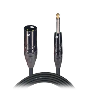 ProX XC-PXM10 10 Ft. Unbalanced 1/4" TS-M to XLR3-M High Performance Audio Cable