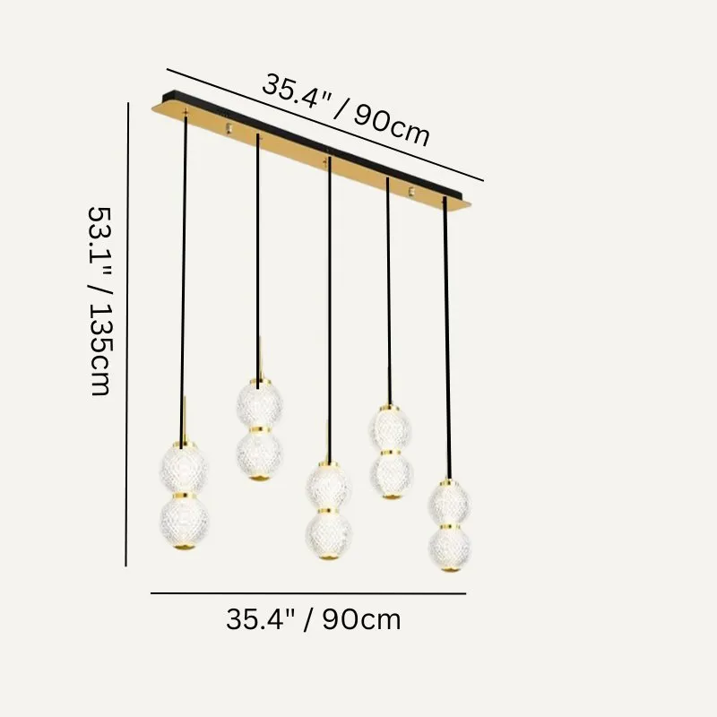 Rigas Linear Chandeliers