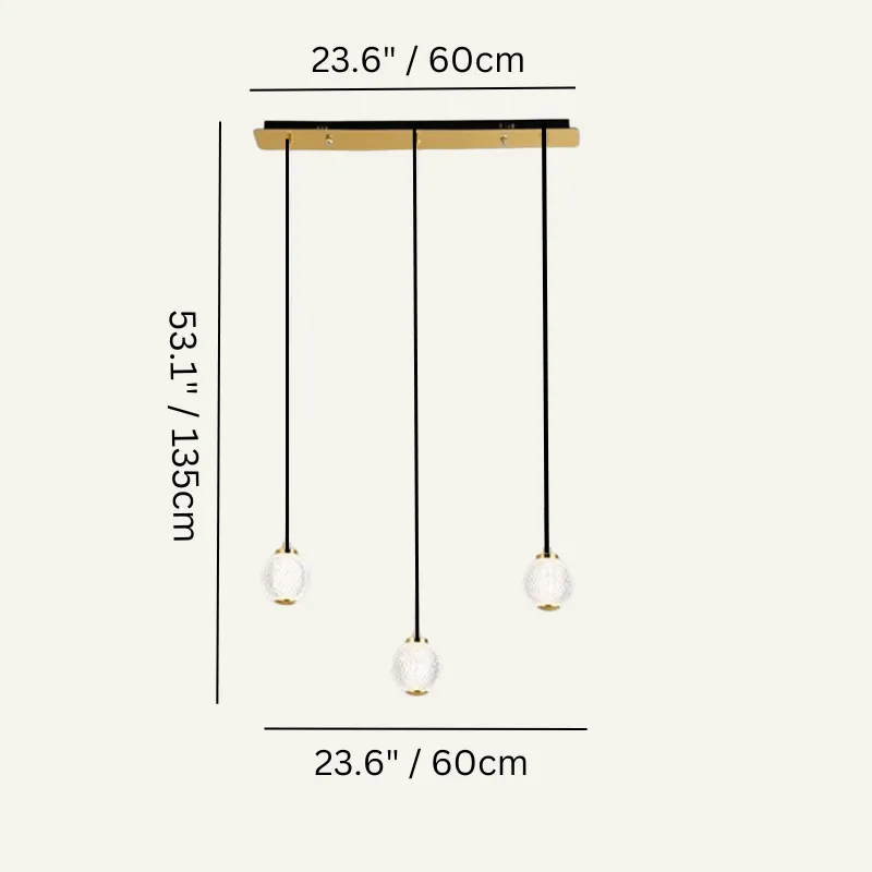 Rigas Linear Chandeliers