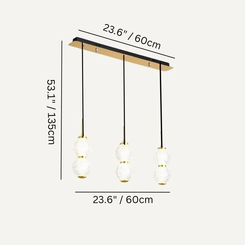 Rigas Linear Chandeliers