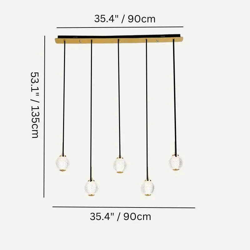 Rigas Linear Chandeliers