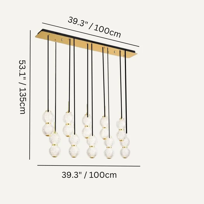 Rigas Linear Chandeliers