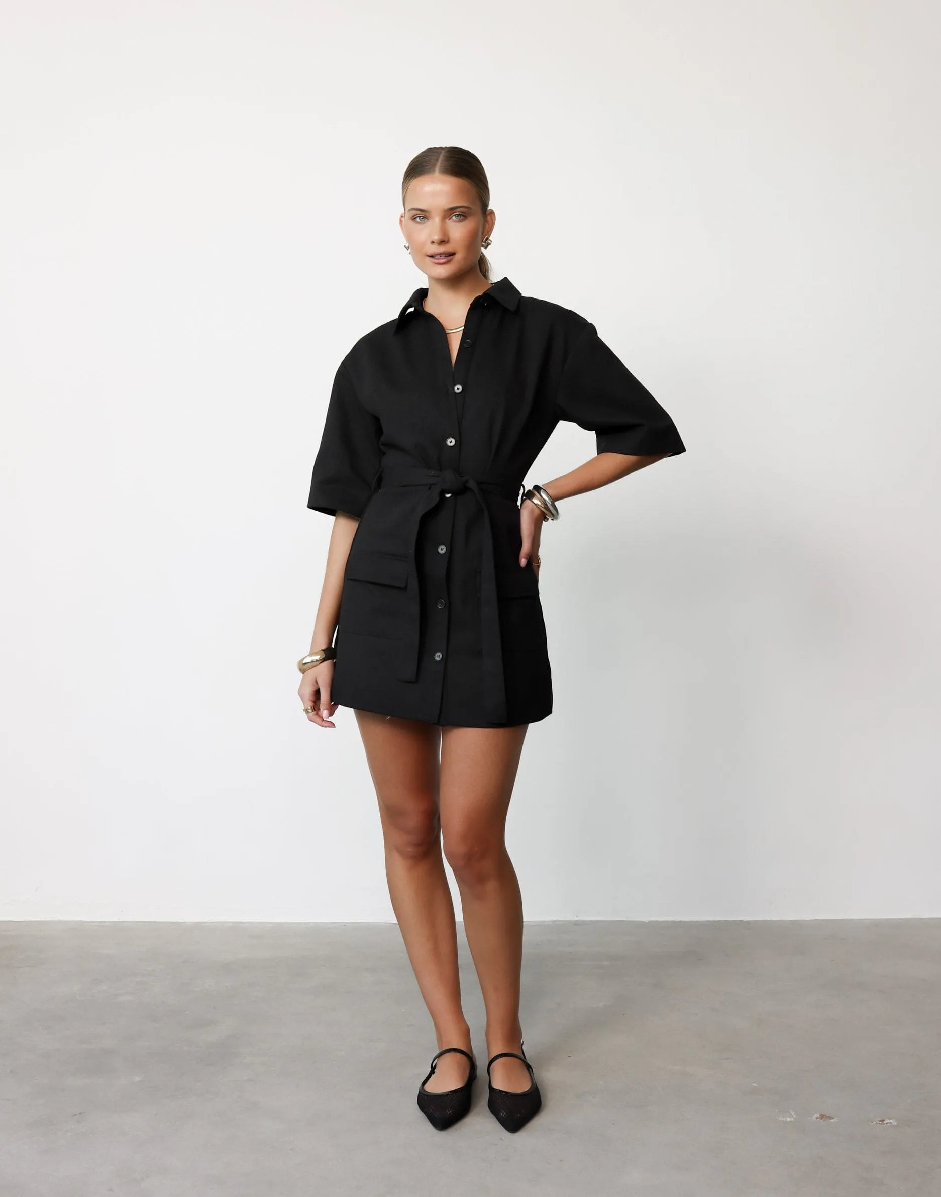 Roxy Mini Dress (Black)