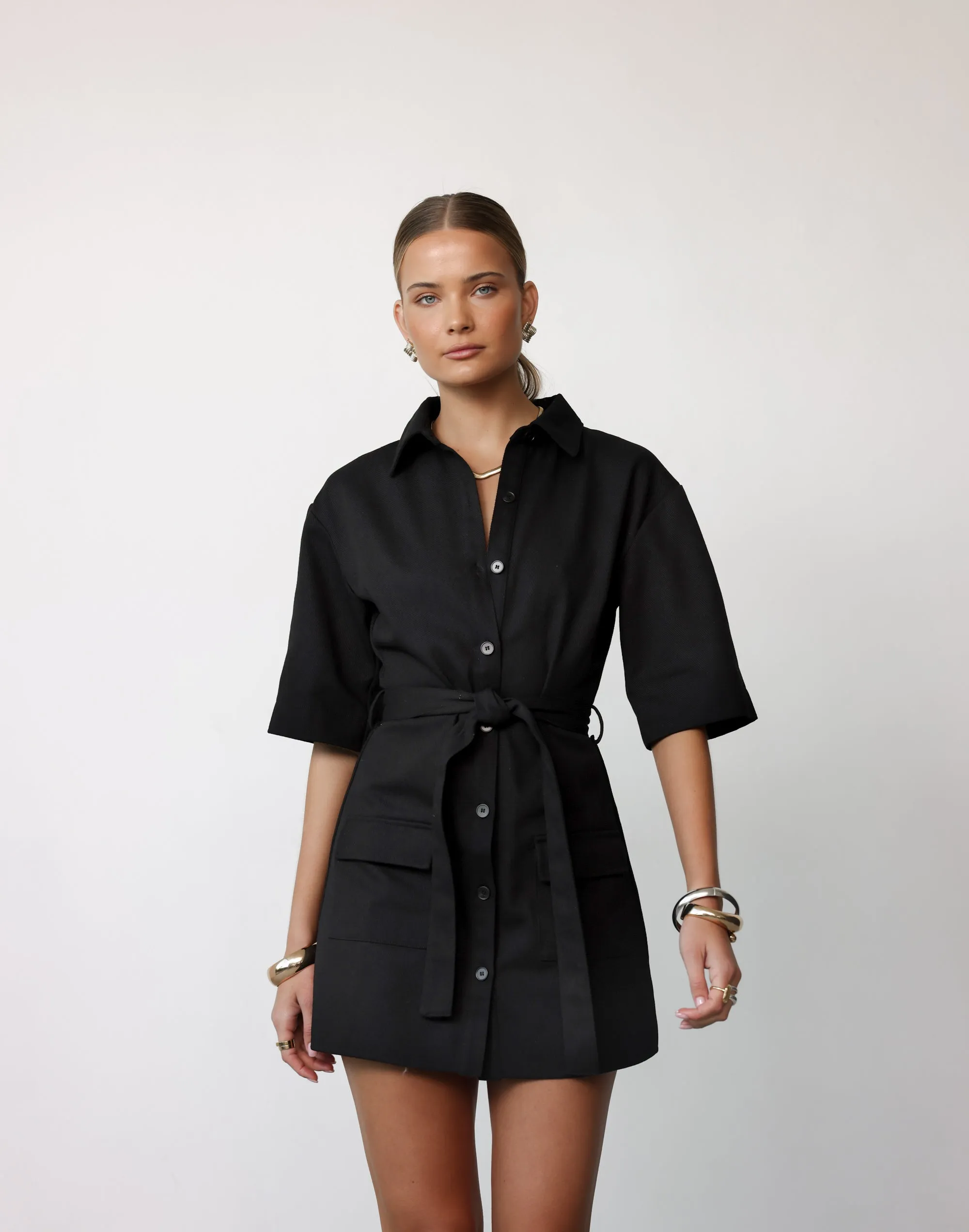 Roxy Mini Dress (Black)