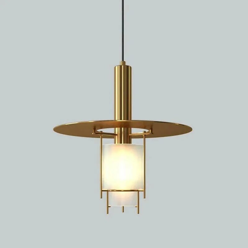 Rune - Gold/Black Iron Crystal Pendant Ceiling Lamp