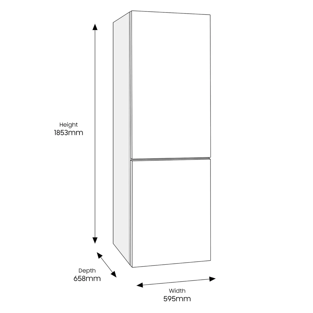 Samsung Freestanding Black Fridge Freezer | RB34T602EBN/EU