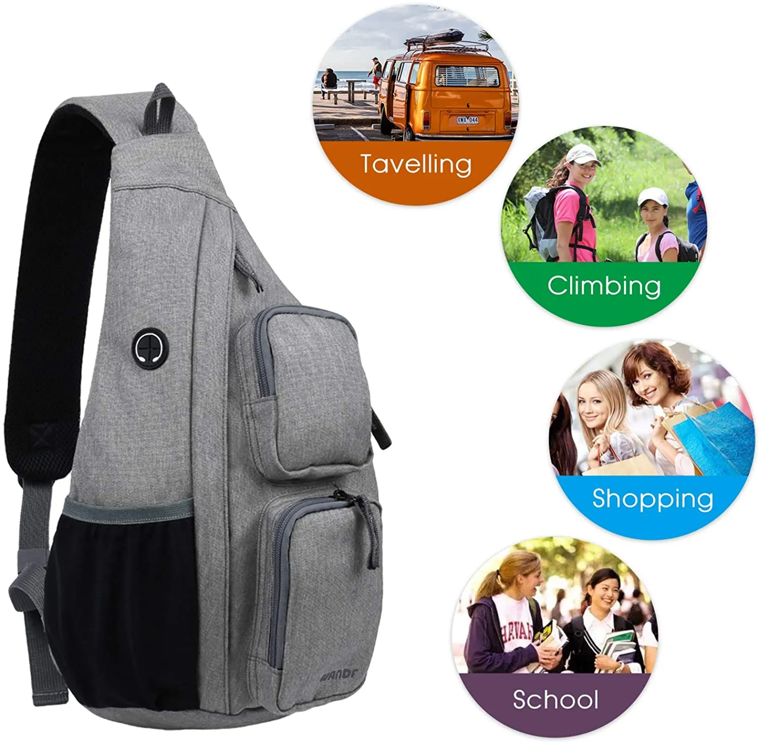 Sling One Strap Travel Backpack