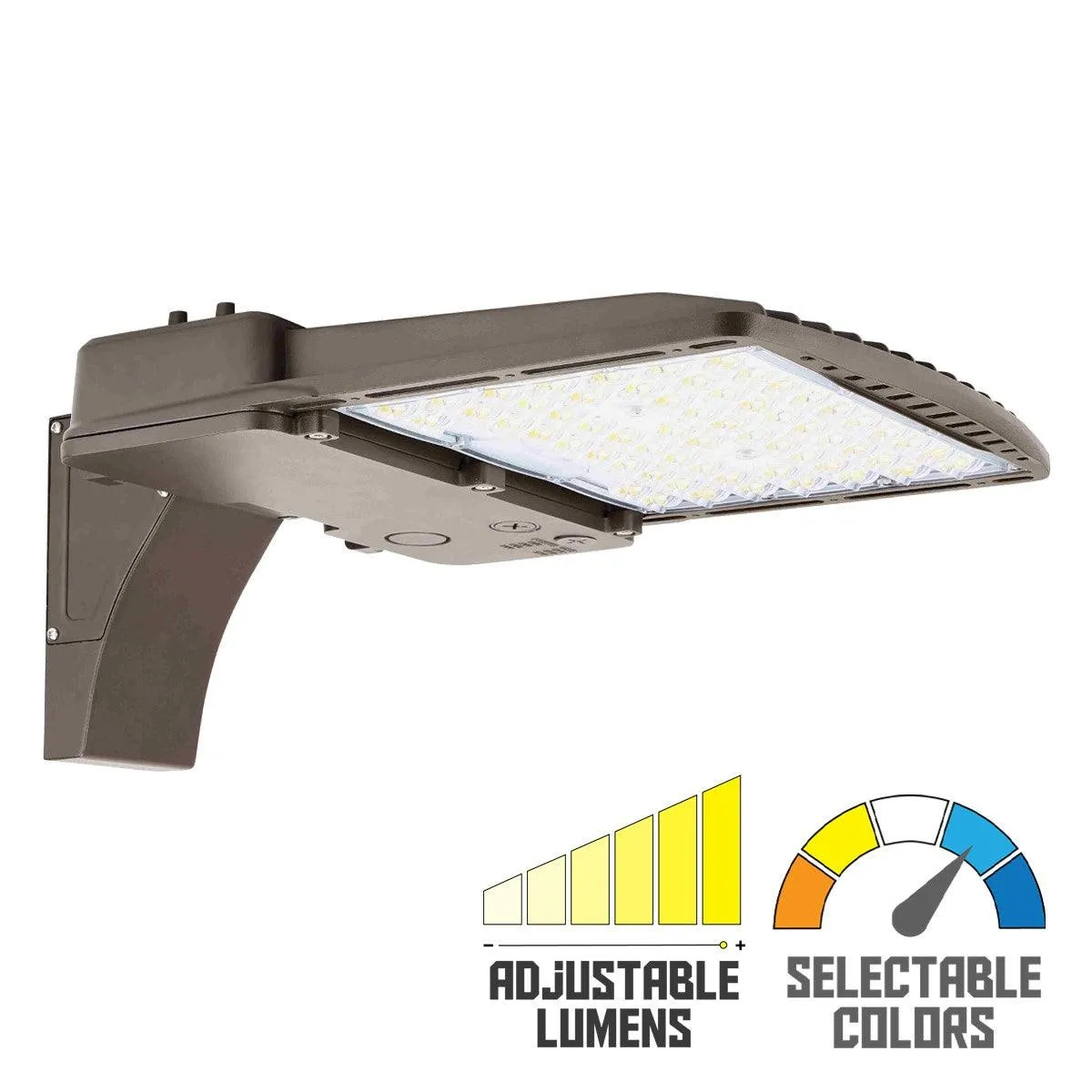 SQL LED Pole Light, Selectable CCT, Adjustable Lumens, Type III Distribution