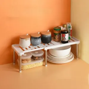 Stackable Shelf Sliding Rack Organizer