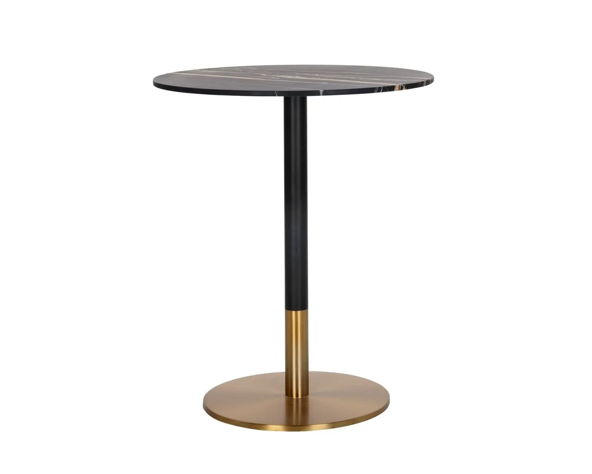 Sunpan Massie Bar Table - Black Marble