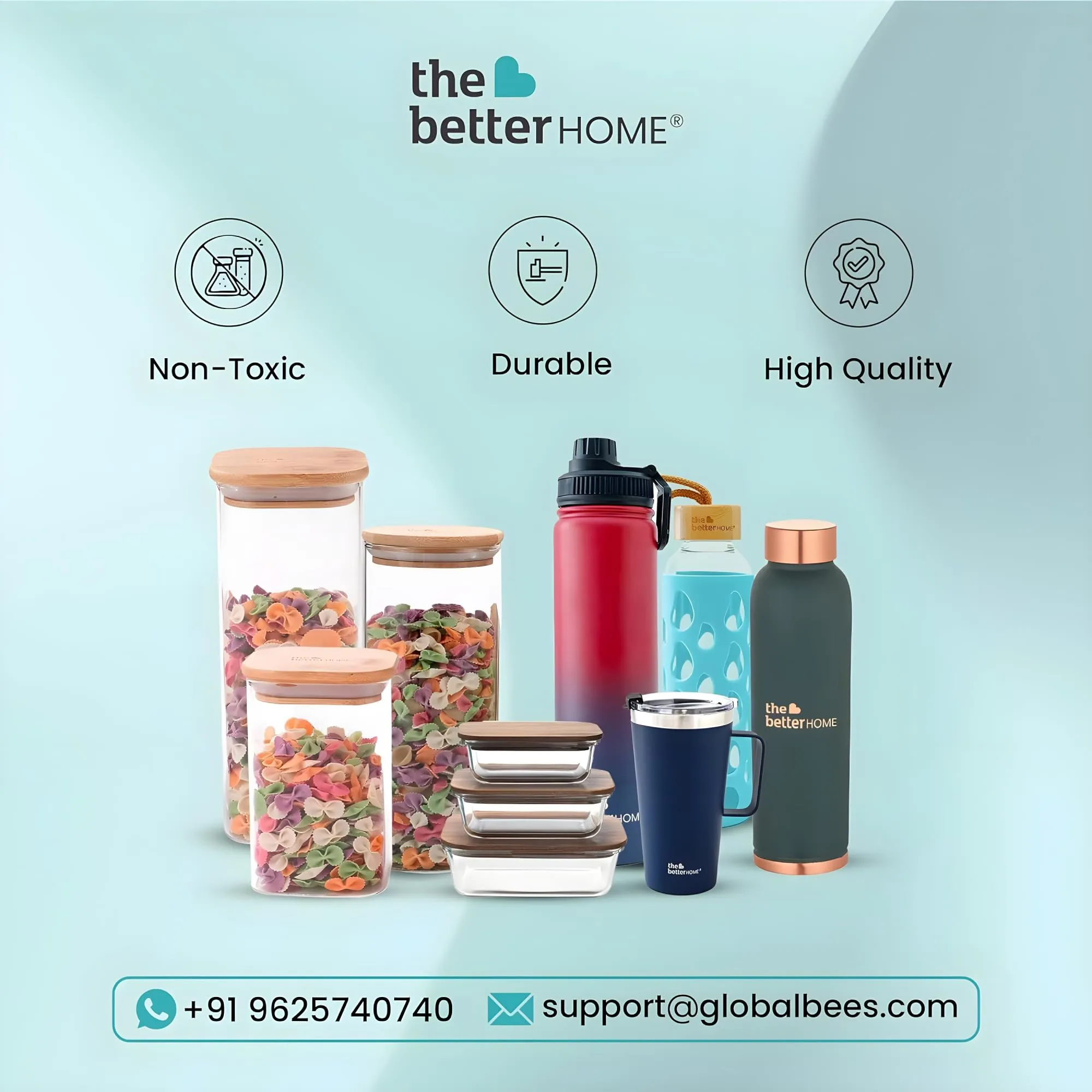 The Better Home Copper Water Bottle 1 Litre | With Anti Oxidant Properties | Diwali Gifts for Family and Friends | Copper Water Bottles 1  Litre | 100% Copper Water Bottle | Patchwork