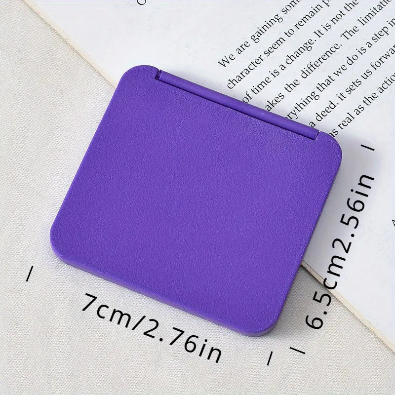 Travelfriendly doublesided folding compact mirror perfect for touchups