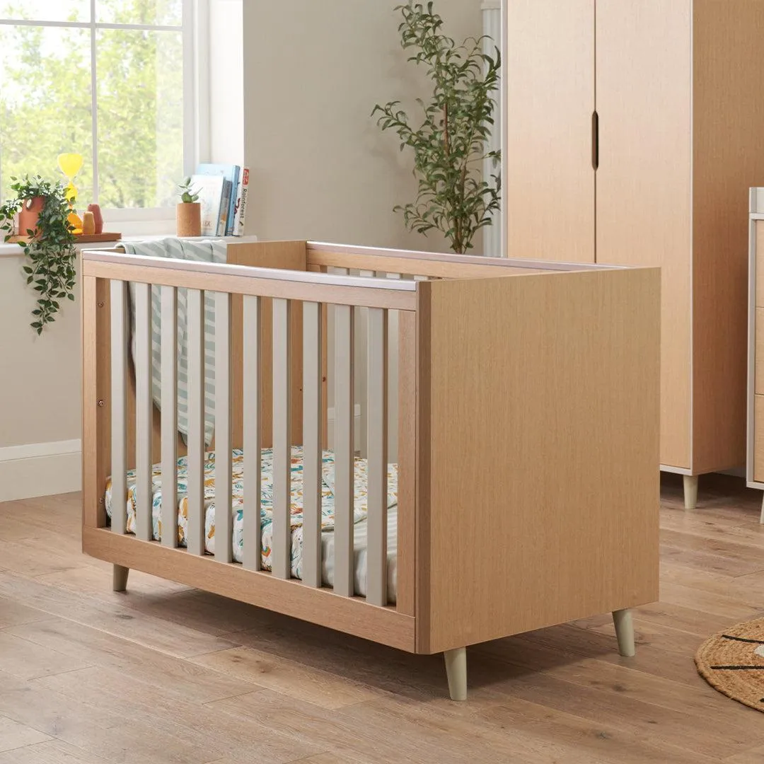 Tutti Bambini Fika Mini 2 Piece Room Set - Light Oak/White Sand