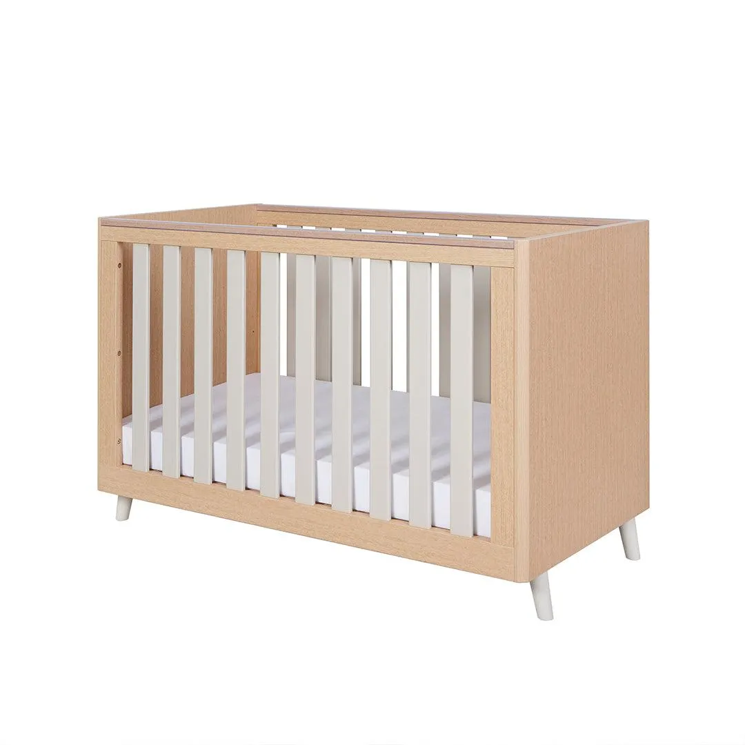 Tutti Bambini Fika Mini 2 Piece Room Set - Light Oak/White Sand