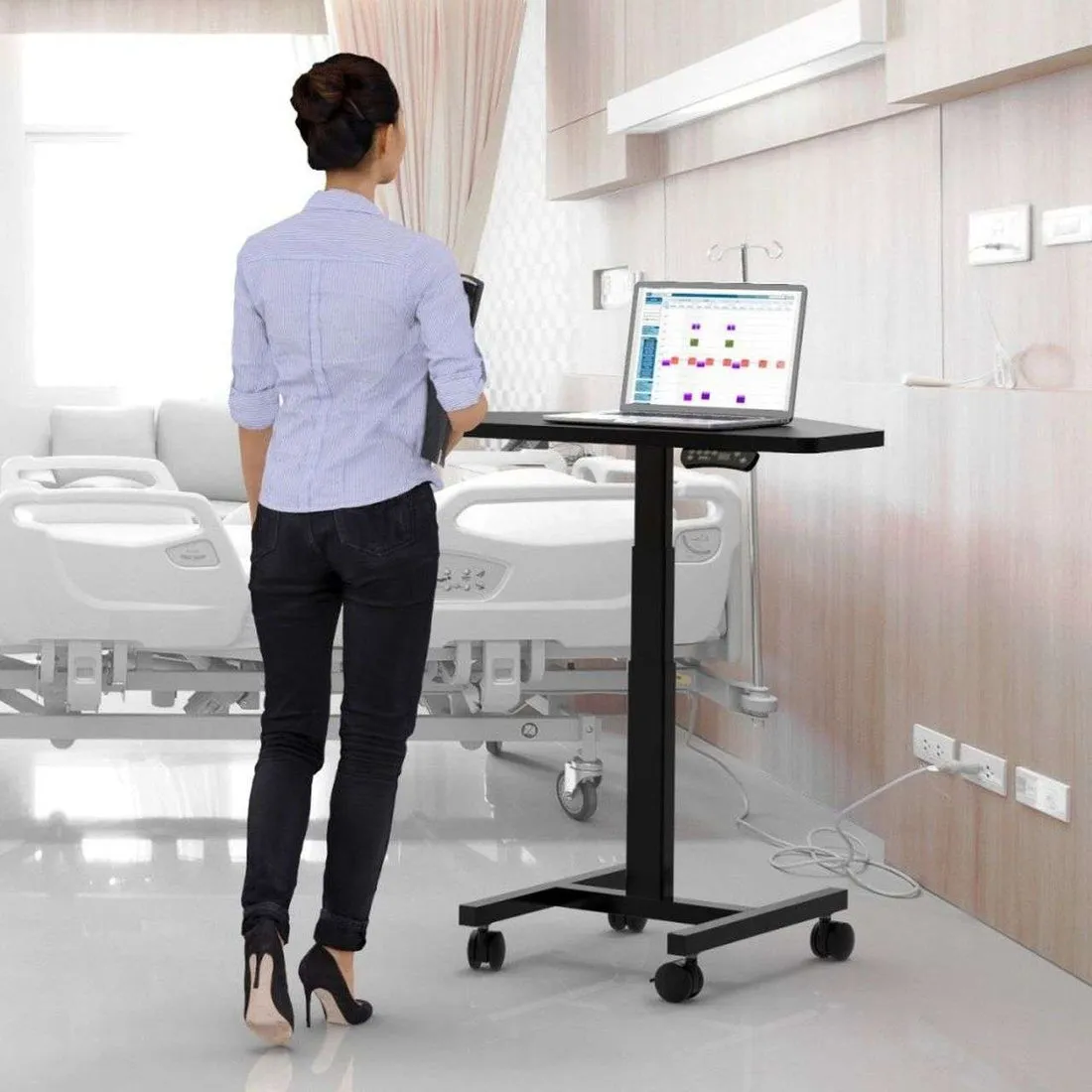 VersaDesk Compact Sit-to-Stand Computer Desk, CSD