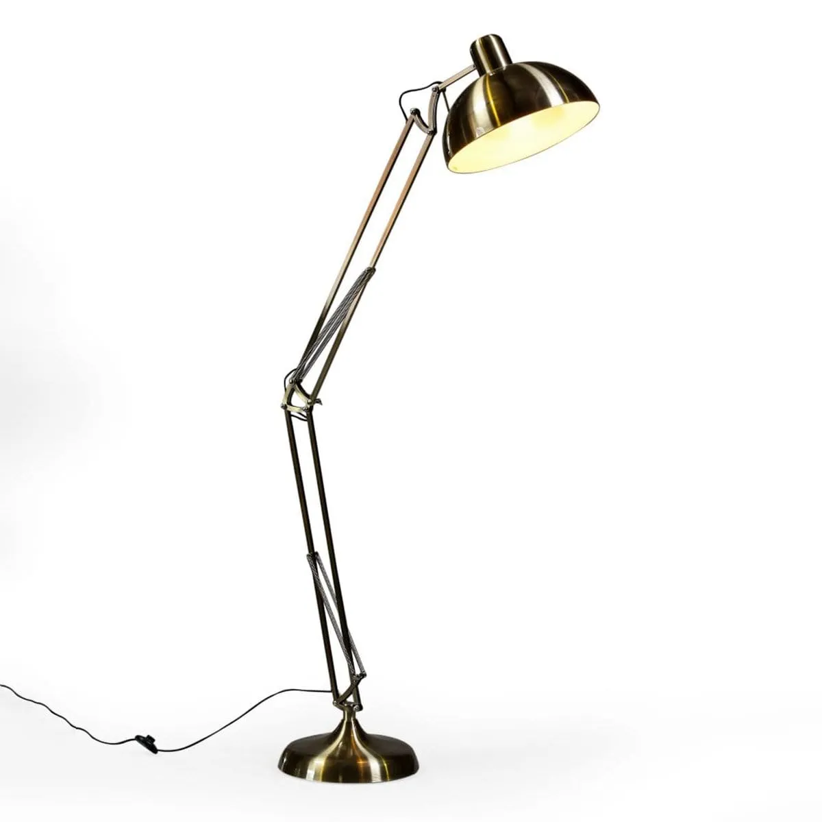 Vintage Gold Xl Desk Floor Lamp