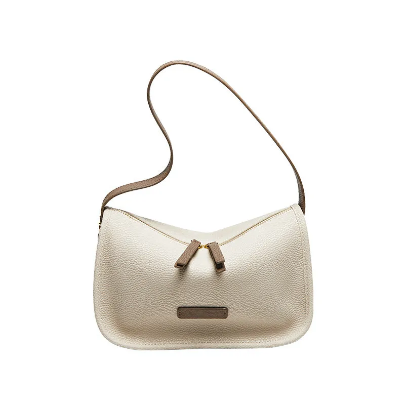 Women Fashion Minimalism Soft Cowhide Shoulder Bag