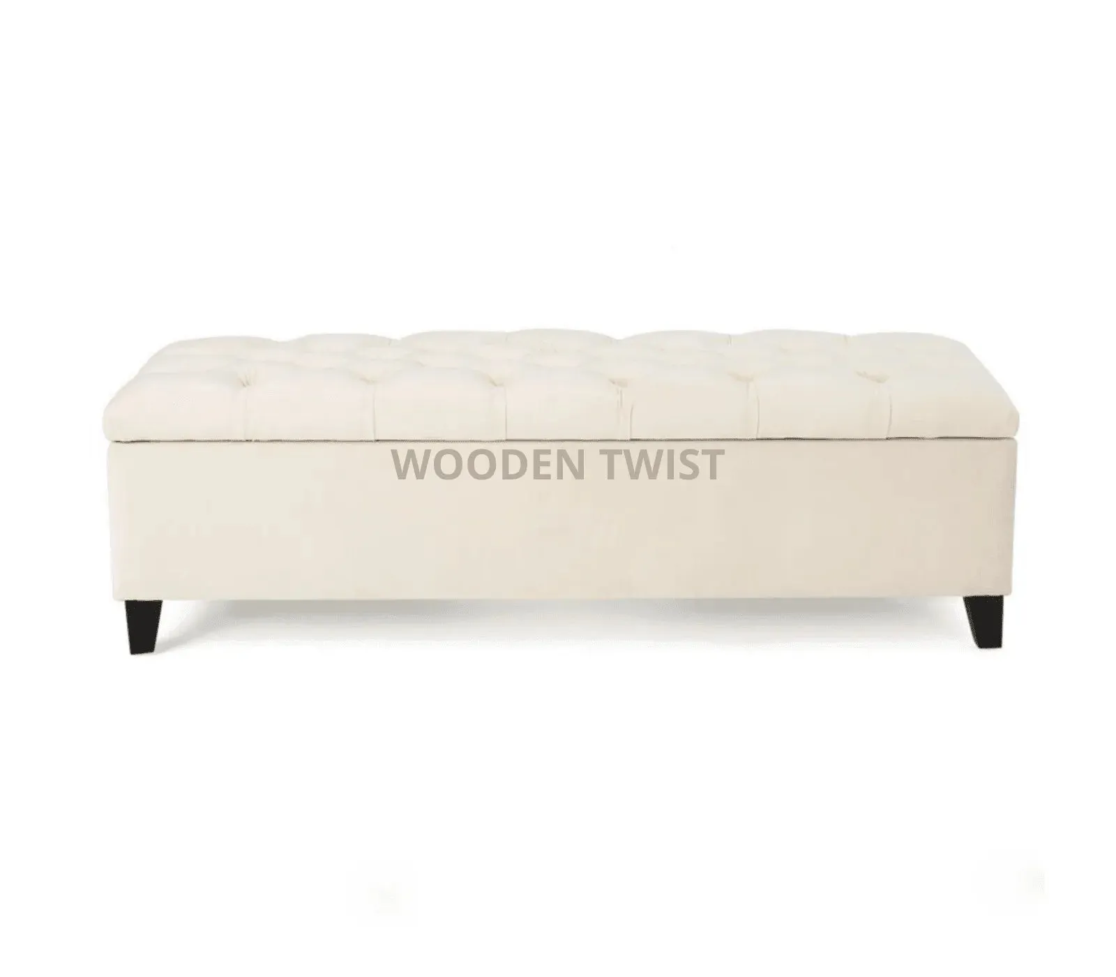 Wooden Twist Zelja Solid Wood Flip Top Storage Bench Couch