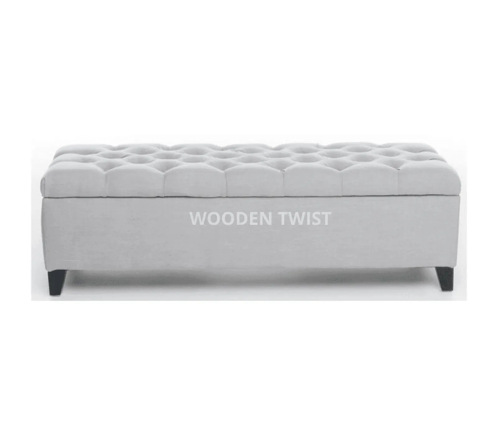 Wooden Twist Zelja Solid Wood Flip Top Storage Bench Couch