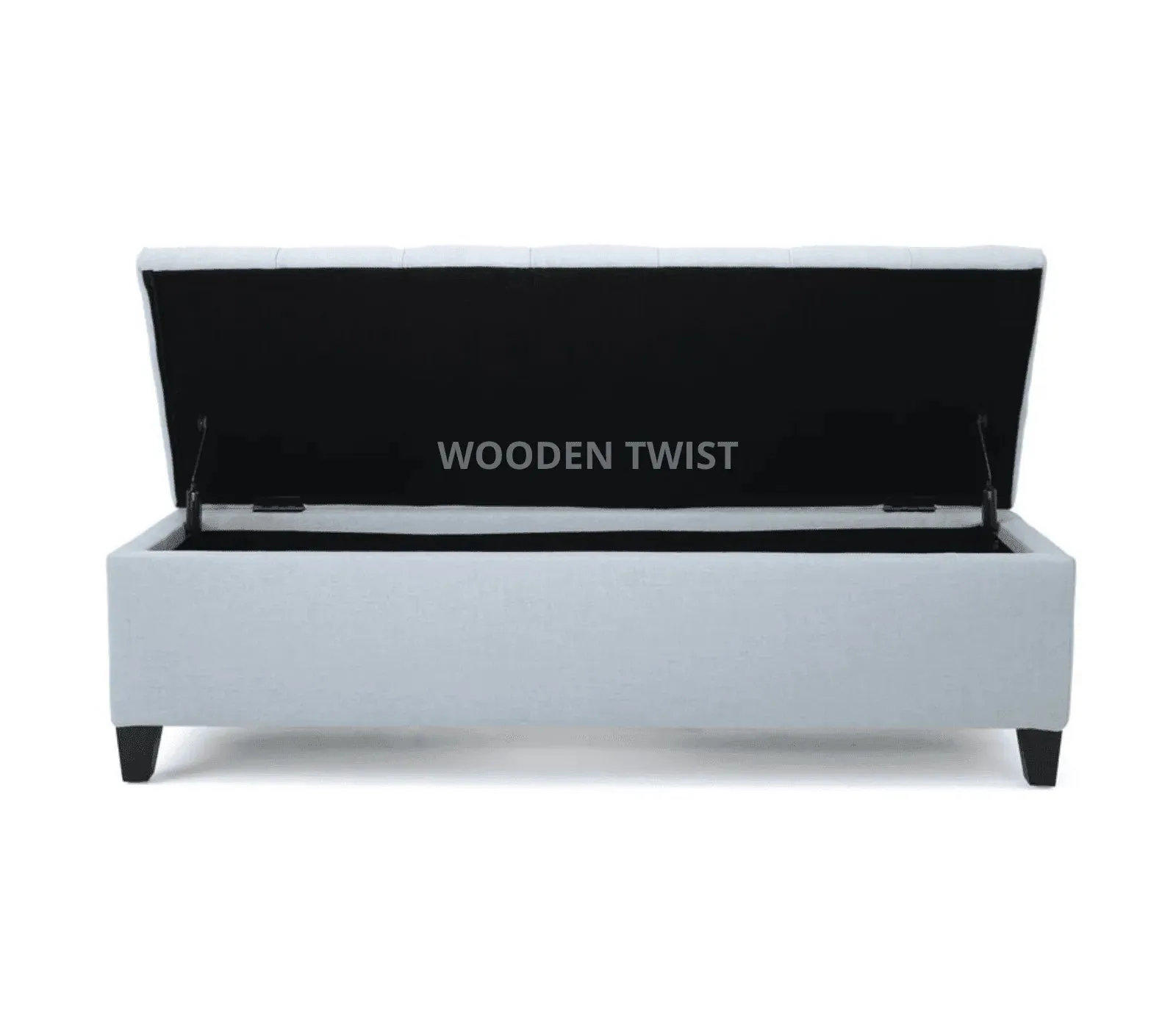 Wooden Twist Zelja Solid Wood Flip Top Storage Bench Couch